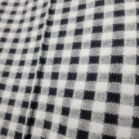 Maeve The Margot Cropped Kick Flare Pants Plaid Black White Size Small - Picture 5 of 8